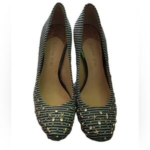 Gianni bini exclusive of decoration size 7M blue white striped